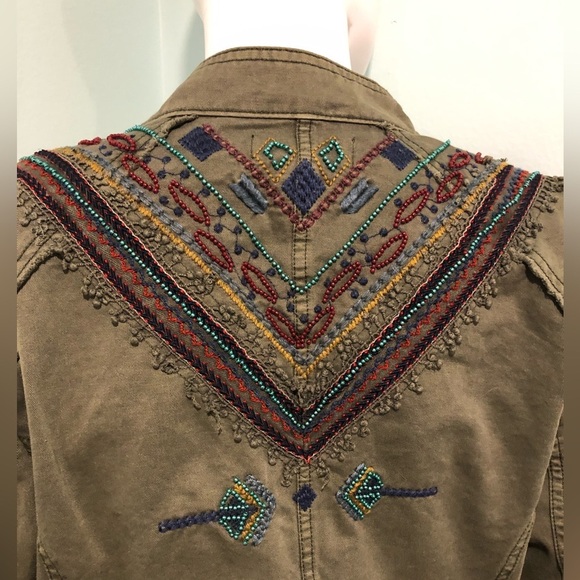 Desigual Jackets & Blazers - Desigual Vintage Beaded Jacket Sage Size 42